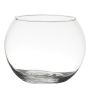 Glass ball candle holder TOBI EARTH made of glass, clear, 5"/13cm, Ø6.3"/16cm