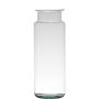Flower vase KARIN EARTH made of recycled glass, clear, 13"/33cm, Ø4.7"/12cm