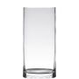 Glass vase cylinder SANSA EARTH, clear, 16"/40cm, Ø4.7"/12cm