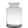 Glass vase FAHSAI, clear, 15"/37cm, Ø9"/24cm