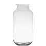 Bellied glass vase NARUMOL, clear, 14"/35cm, Ø6.7"/17cm