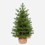 NAANTALI artificial fir tree, jute sack, 60 cm, Ø40 cm