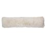 Fluffy ARIFA door draught excluder in bear-skin look, cream, 90x20x15cm