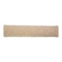 Fluffy ARIFA door draught excluder made from teddy fabric, beige, 90x20x15cm