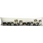 WEIDER decorative draught excluder with kitten motif, multicoloured and white, 90x20x10cm