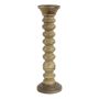 Mango wood SERAPHINE candle holder, brown, 40 cm, Ø12.5 cm