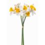Artificial bouquet of daffodils BROZIN, white and yellow, 40 cm