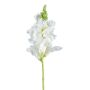 Artificial snapdragon flower SIRKALE, white, 16"/40cm, Ø4.3"/11cm