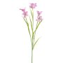 Artificial bellflower branch FLAVRON, pink, 24"/60cm