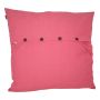 Couch cushion TALINA, with buttons, fuchsia, 26"x26"/65x65cm