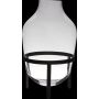 Floor vase glass CAMILO on stand, clear, 20"/50cm, Ø11"/29cm