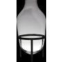 CAMILO floor-standing glass vase on a pedestal, clear, 75 cm, Ø39 cm