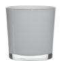 Glass planter ALENA, white, 5"/13cm, Ø5"/13cm
