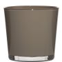 Glass plantpot ALENA, brown, 4.3"/11cm, Ø4.5"/11,5cm