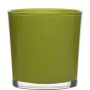 Glass planter ALENA, light green, 5"/13cm, Ø5"/13cm