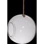Glass ball terrarium FARO with cord, clear, 10"/25cm, Ø10"/25cm