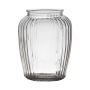 Votive glass NOLAN, vertical stripes, clear, 7.7"/19,5cm, Ø6.1"/15,5cm