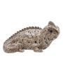 Ceramic chameleon figurine ALOVIA, brown, 14"x7.5"x7.5"/36x19x19cm