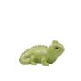 Ceramic chameleon figurine ALOVIA, green, 8"x4.7"x4.3"/20x12x11cm