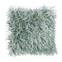 Couch cushion DAKIRA, mint green, long fringes, 18"x18"/45x45cm