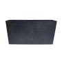 Planter ANDIF made from wood-concrete, black, 3ftx13"x19"/100x32x49cm