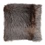 Decorative cushion BENKA, brown-white-black, 18"x18"/45x45cm
