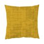 Decorative cushion LORIKA, ochre yellow, velvet look, 20"x20"/50x50cm
