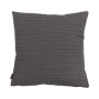Decorative cushion SILENA, dark grey, irregular stitching, 18"x18"/45x45cm