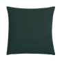 Decorative cushion SILENA, forest green, decorative stitching, 18"x18"/45x45cm