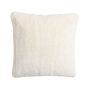 Cuddly cushion MAGALI, cream-white, 18"x18"/45x45cm