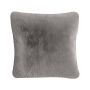 Cuddly cushion MAGALI, light grey, 18"x18"/45x45cm