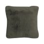 Cuddly cushion MAGALI, moss green, 18"x18"/45x45cm