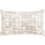Decorative cushion LORIKA, cream-white, velvet look, 20"x12"/50x30cm