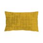Decorative cushion LORIKA, ochre yellow, velvet look, 20"x12"/50x30cm