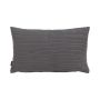 Decorative cushion SILENA, dark grey, decorative stitching, 20"x12"/50x30cm