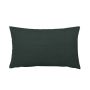 Decorative cushion SILENA, forest green, decorative stitching, 20"x12"/50x30cm