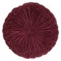 Round seat cushion BELLONA, burgundy, 4"x16"/10x40cm