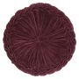 Round seat cushion BELLONA, burgundy, 4"x24"/10x60cm