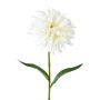 Artificial gerbera SUNGER, white, 18"/45cm