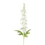 Plastic flower Delphinium VALENRA, white, 33"/85cm