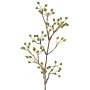 Artificial wild rose branch HIKERNO with rose hips, green, 60cm
