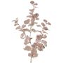 Artificial eucalyptus branch MALFHY, metallic light pink, 75 cm