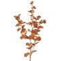 Artificial eucalyptus branch MALFHY, metallic copper, 75cm