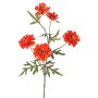 Artificial branch Chrysanthemum PRUDENCE, Eco Collection, red-orange, 30"/75cm, Ø2"-2.6"/5-6,5cm