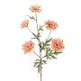 Artificial branch Chrysanthemum PRUDENCE, Eco Collection, dusky pink, 30"/75cm, Ø2"-2.6"/5-6,5cm