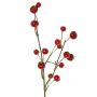 Decorative branch, ornamental apple NONGIH with fruit, dark red, 60cm