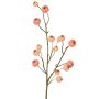 Decorative branch: ornamental apple NONGIH with fruit, light pink, 60cm