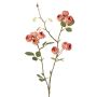 False cabbage rose branch LORRAINE, Eco Collection, dusky pink, 26"/65cm, Ø1"/2,5cm