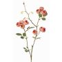 False cabbage rose branch LORRAINE, Eco Collection, dusky pink, 24"/60cm, Ø1.2"/3cm
