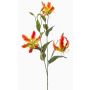 Artificial Gloriosa branch TROFEL, orange-yellow, 90cm